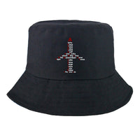 Thumbnail for Airplane Shape Aviation Alphabet Designed Summer & Stylish Hats