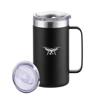 Thumbnail for Drone Silhouette Designed Stainless Steel Beer Mugs