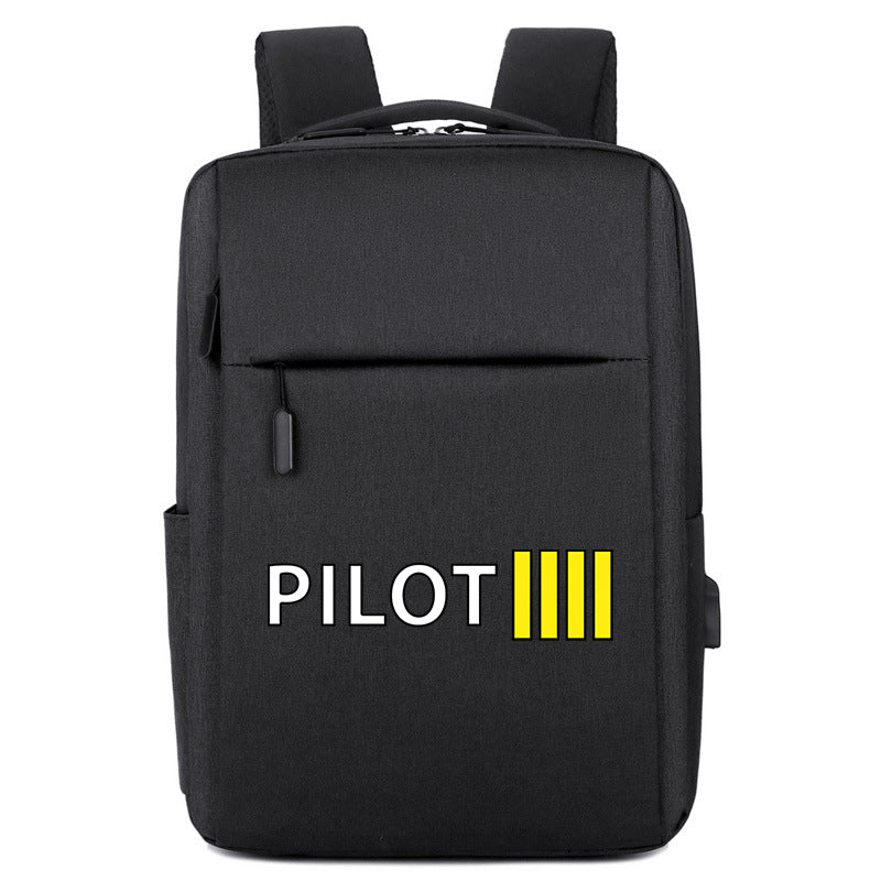 Pilot & Stripes (4 Lines) Designed Super Travel Bags