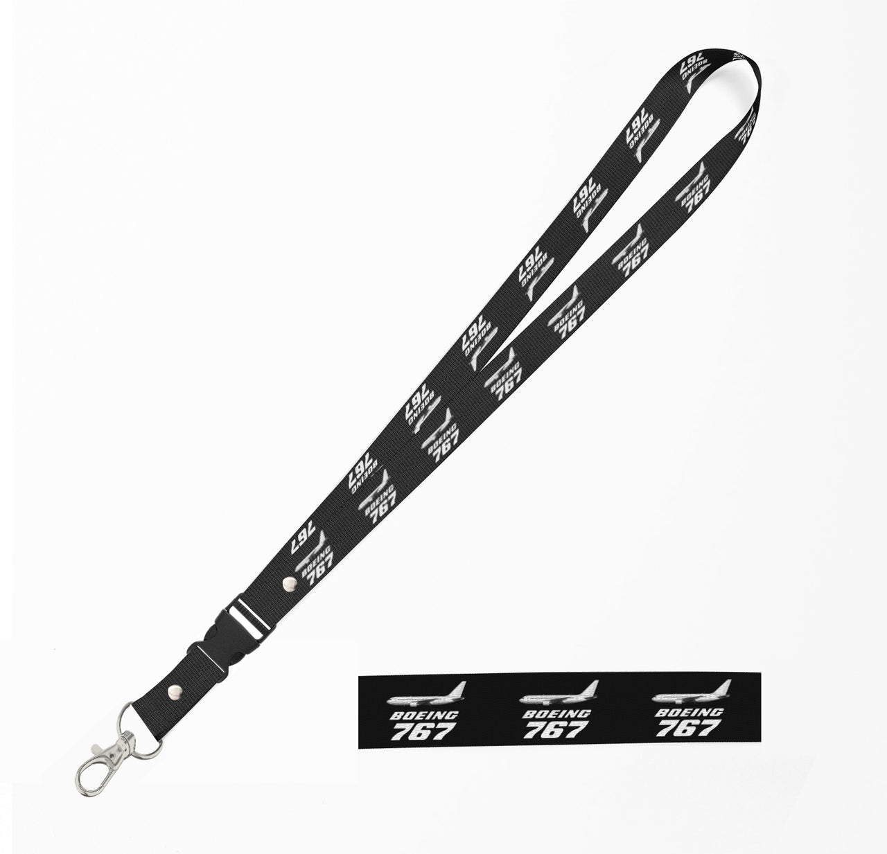 The Boeing 767 Designed Detachable Lanyard & ID Holders
