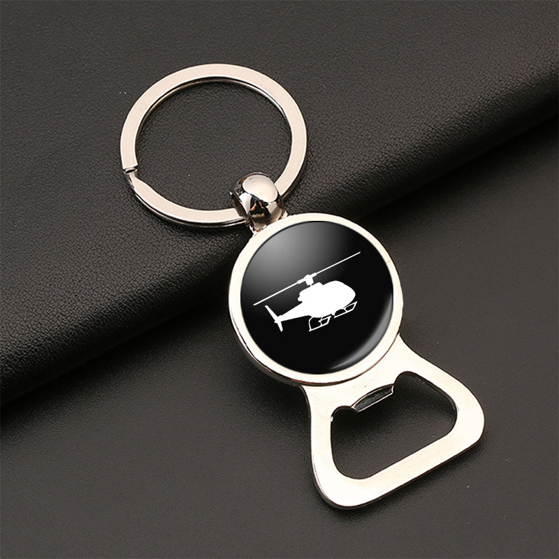 Helicopter Designed Bottle Opener Key Chains