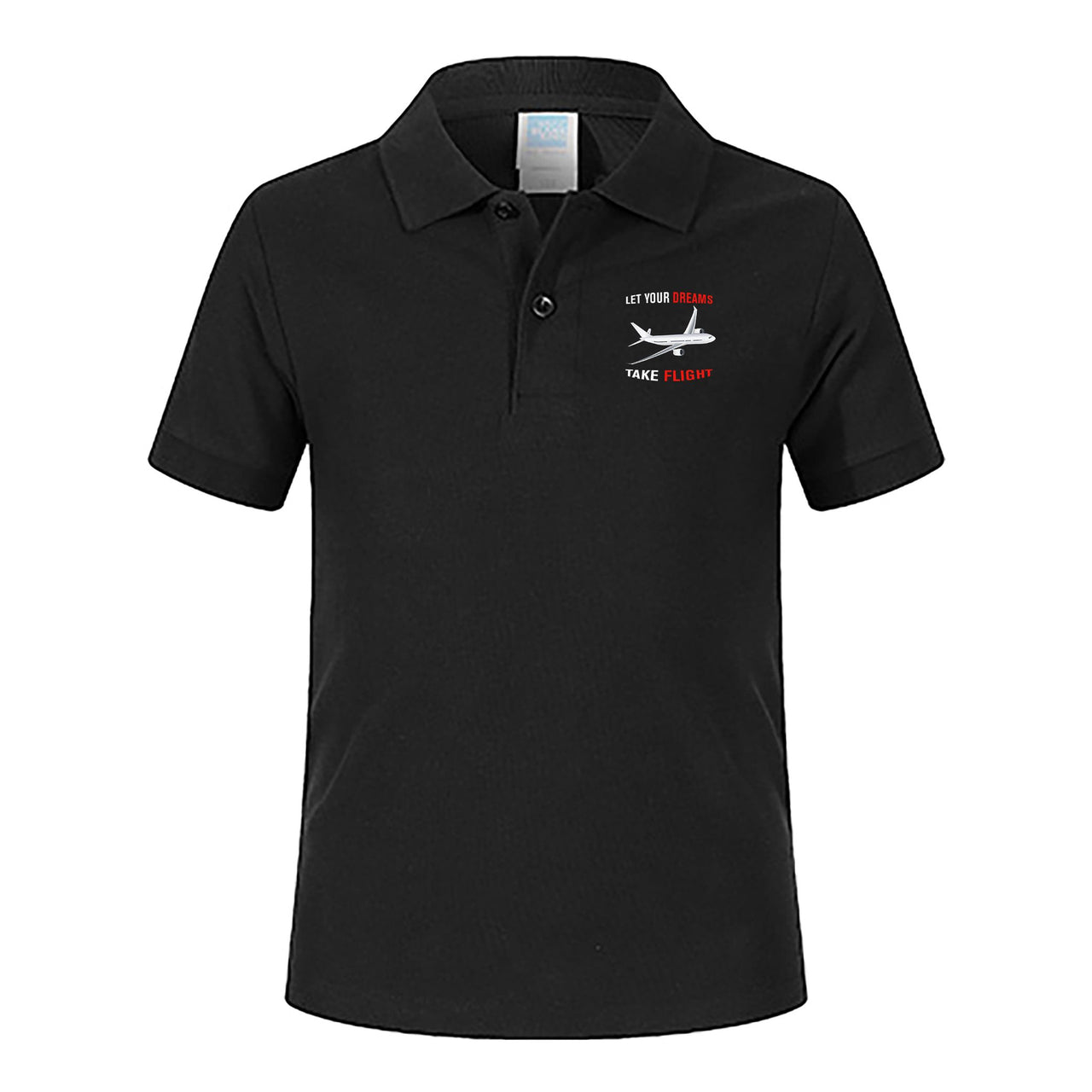 Let Your Dreams Take Flight Designed Children Polo T-Shirts