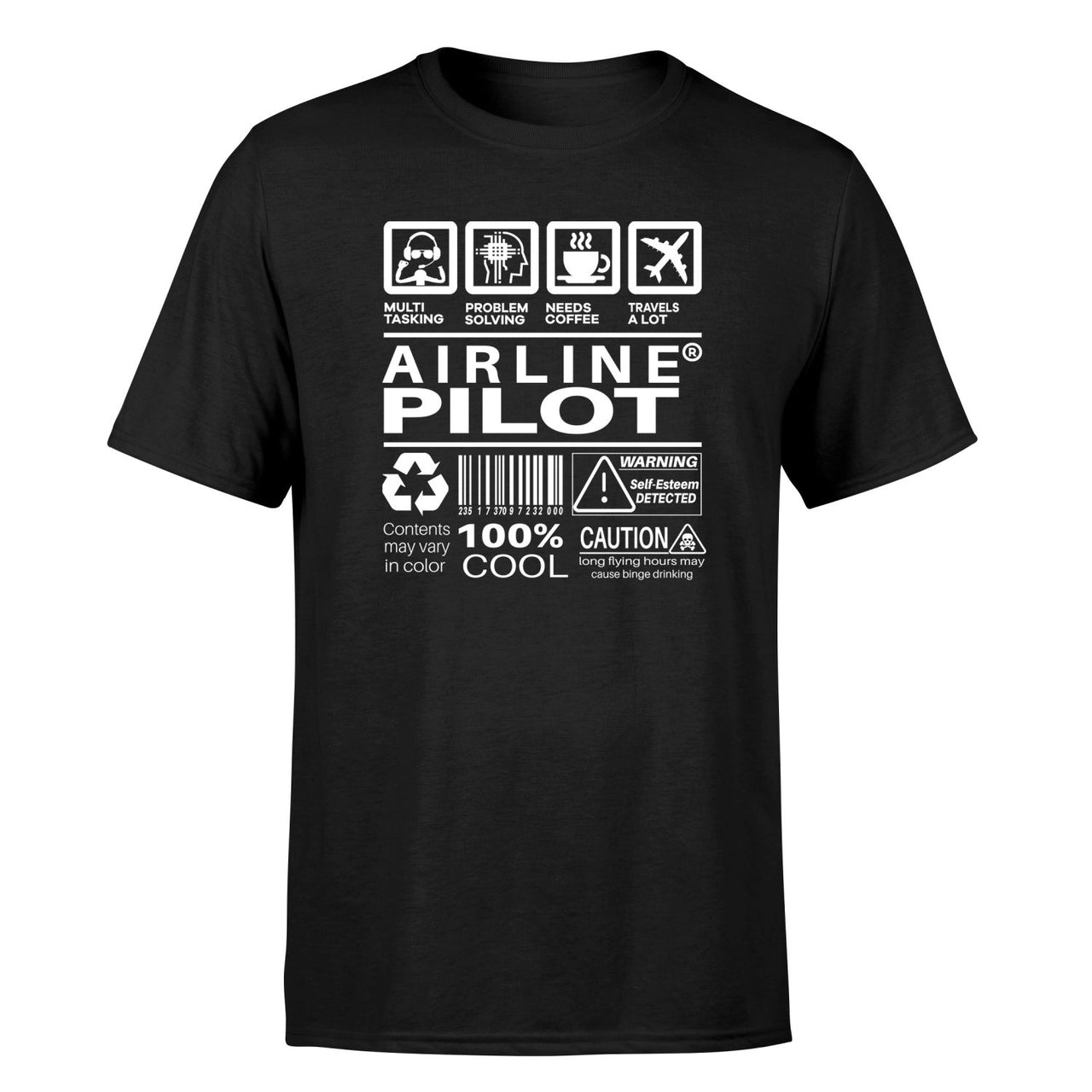 Airline Pilot Label Designed T-Shirts