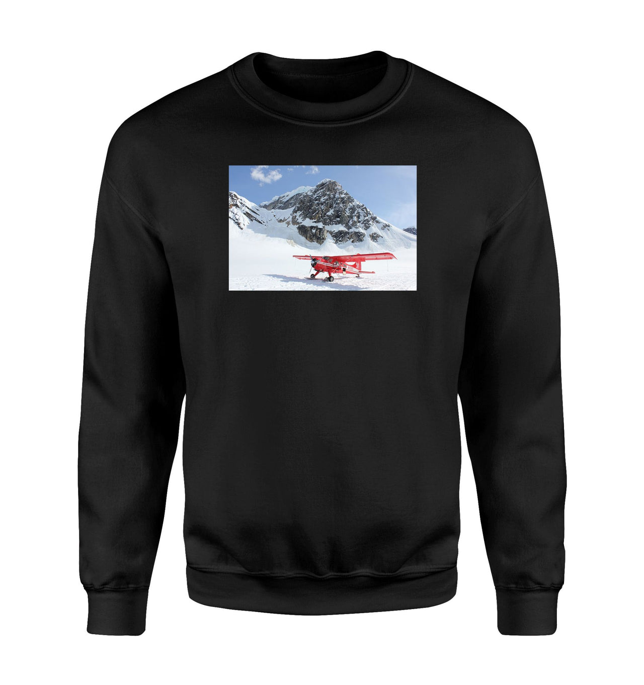 Amazing Snow Airplane Designed Sweatshirts