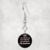 Thumbnail for I Fix Airplanes Designed Earrings
