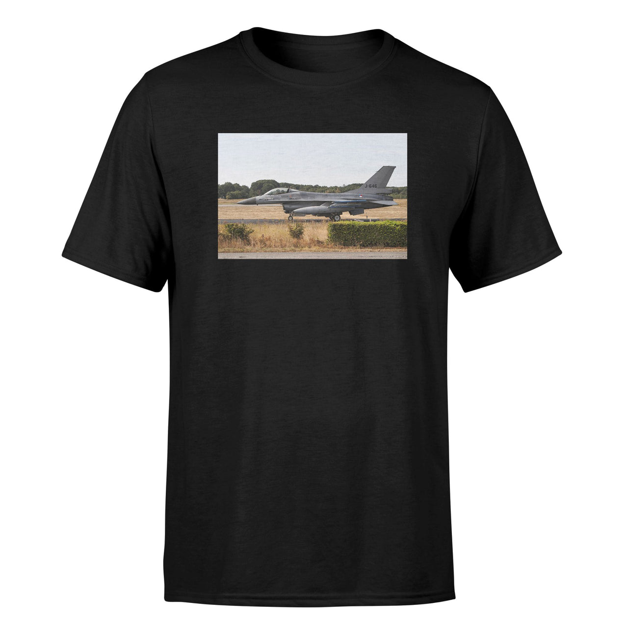 Fighter Jet 16 From Side Designed T-Shirts