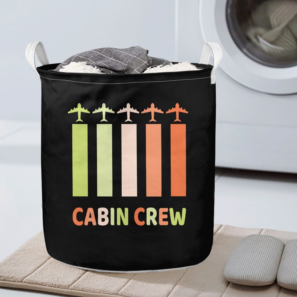 Colourful Cabin Crew Designed Laundry Baskets