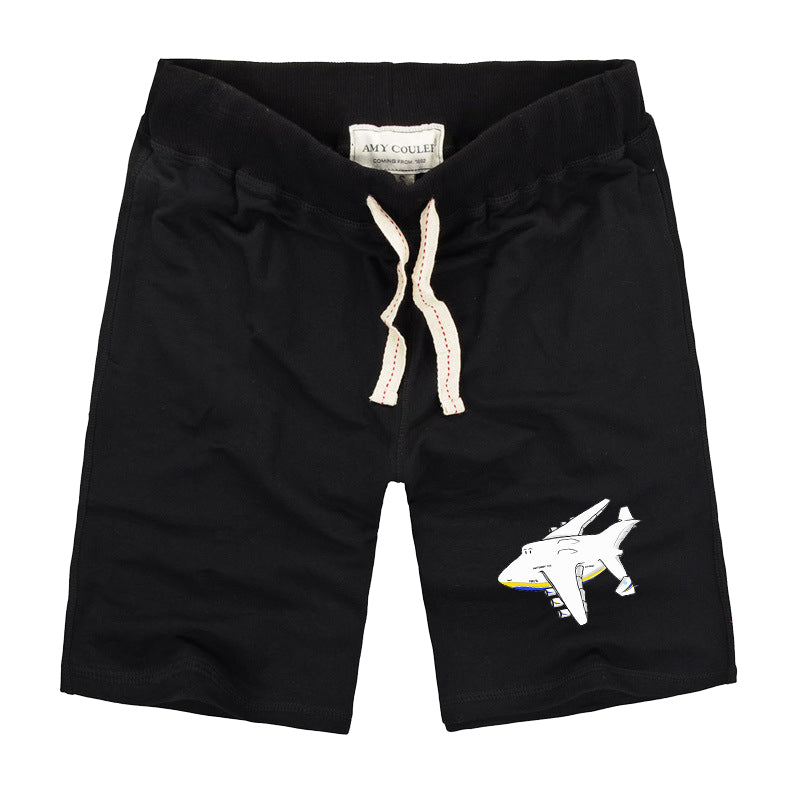 Antonov AN-225 Mriya Designed Cotton Shorts