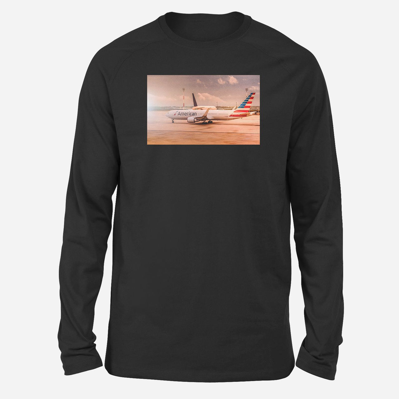 American Airlines Boeing 767 Designed Long-Sleeve T-Shirts