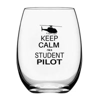 Thumbnail for Student Pilot (Helicopter) Designed Water & Drink Glasses