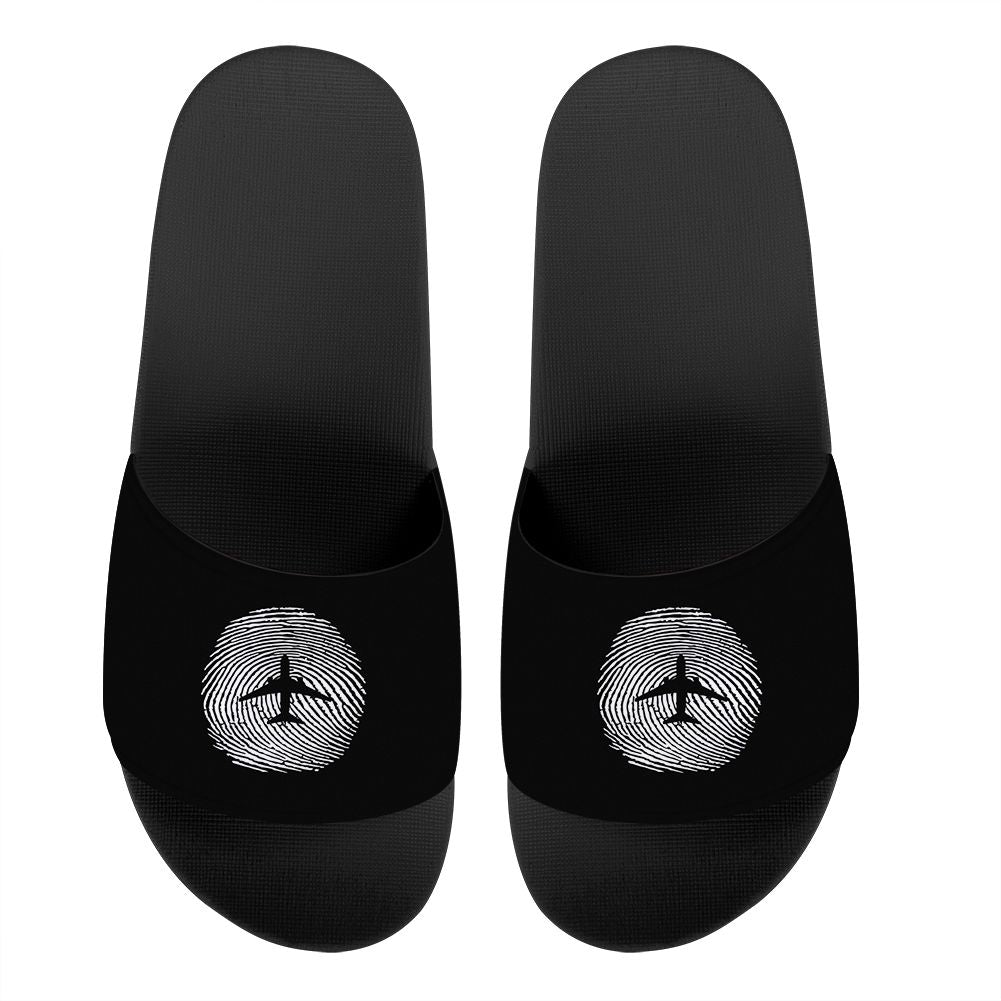 Aviation Finger Print Designed Sport Slippers