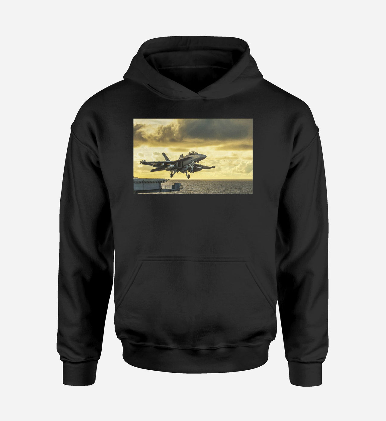 Departing Jet Aircraft Designed Hoodies