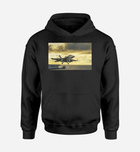 Thumbnail for Departing Jet Aircraft Designed Hoodies