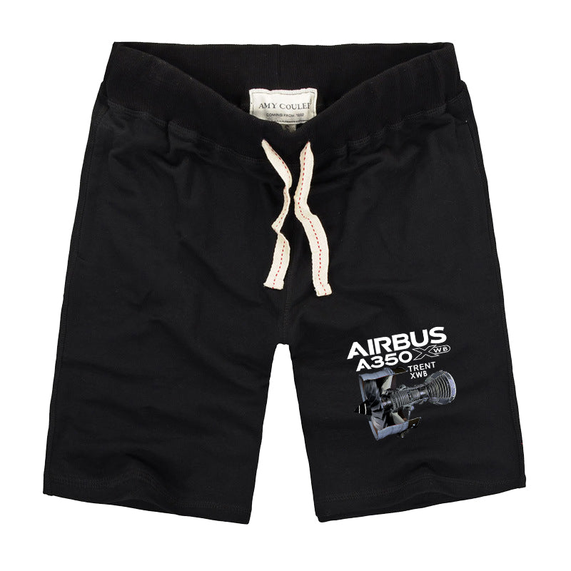 Airbus A350 & Trent Wxb Engine Designed Cotton Shorts