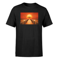 Thumbnail for Airbus A380 Towards Sunset Designed T-Shirts