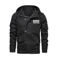 Thumbnail for Born To Fix Airplanes Designed Cotton Jackets