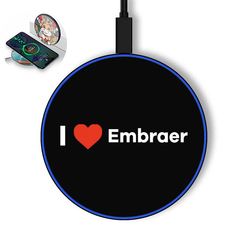 I Love Embraer Designed Wireless Chargers