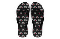 Thumbnail for Ready For Takeoff Designed Slippers (Flip Flops)