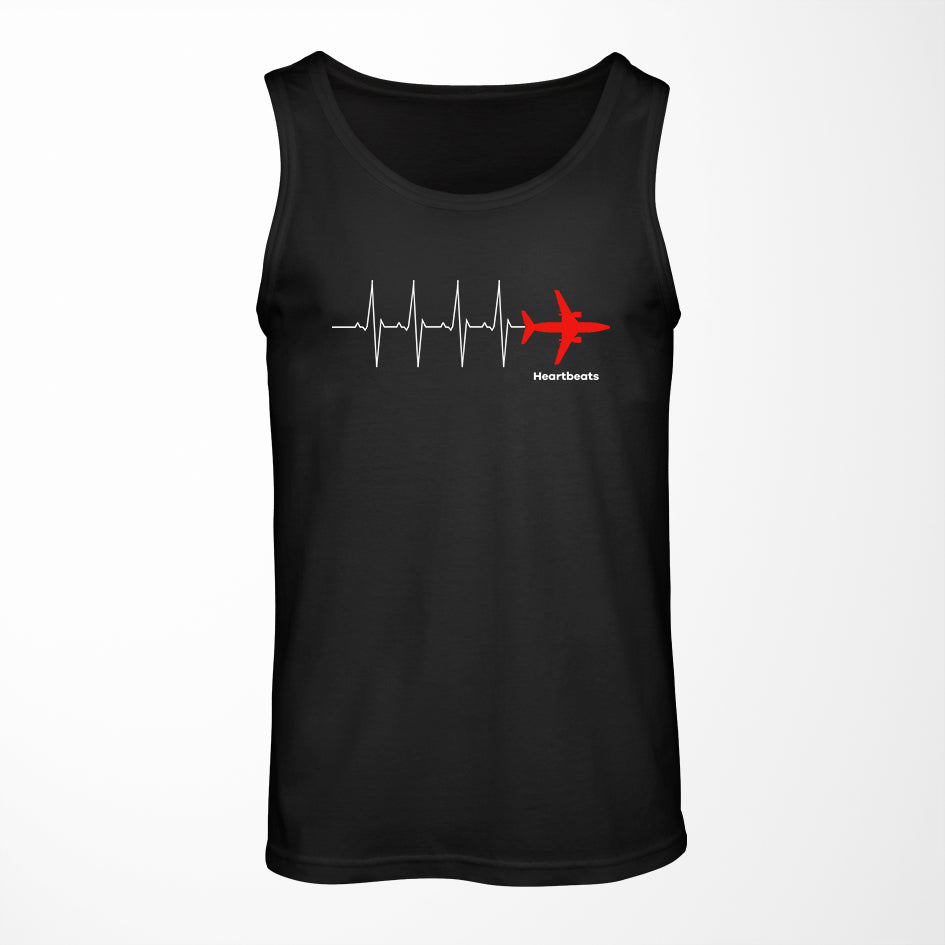 Aviation Heartbeats Designed Tank Tops