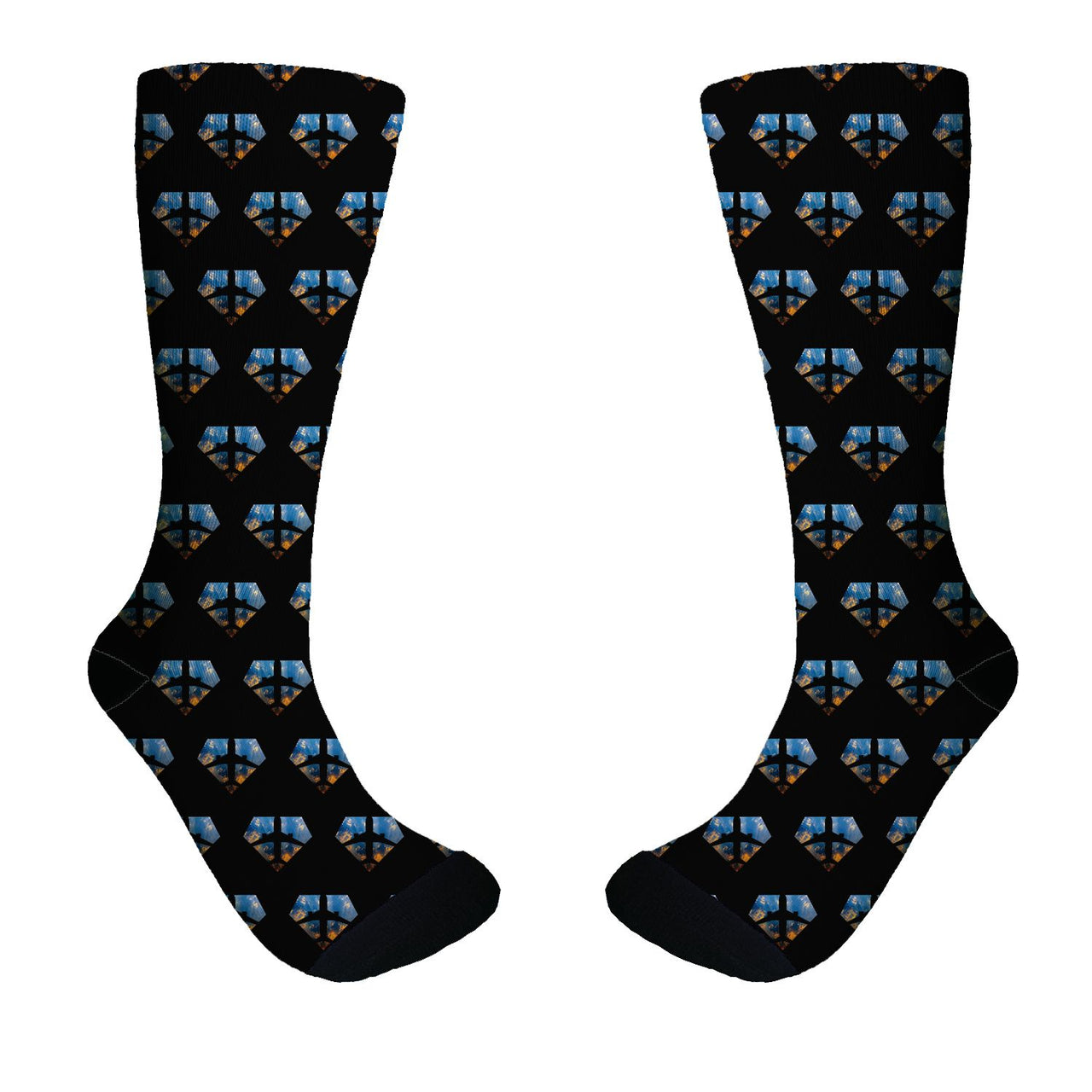 Supermen of The Skies (Sunrise) Designed Socks