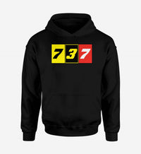 Thumbnail for Flat Colourful 737 Designed Hoodies