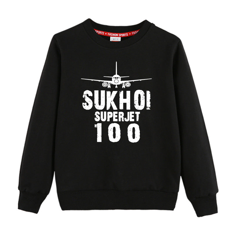 Sukhoi Superjet 100 & Plane Designed "CHILDREN" Sweatshirts