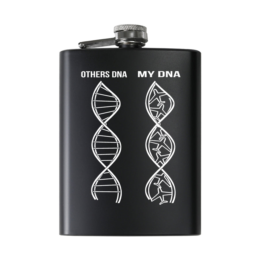 Aviation DNA Designed Stainless Steel Hip Flasks