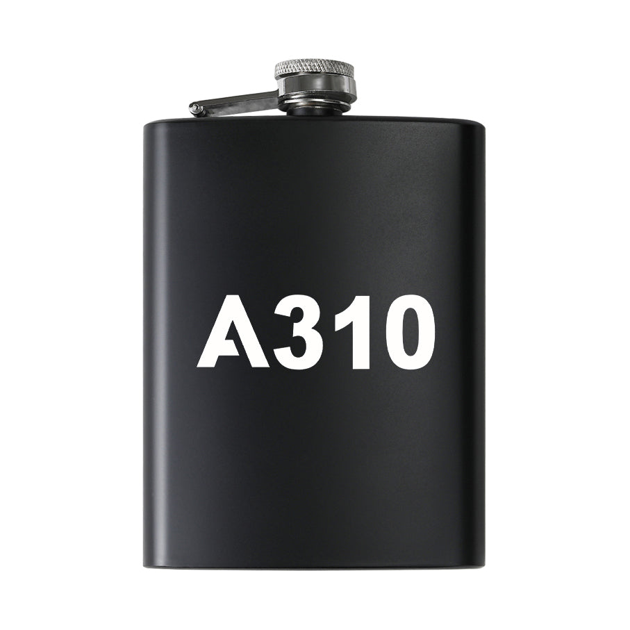 A310 Flat Text Designed Stainless Steel Hip Flasks