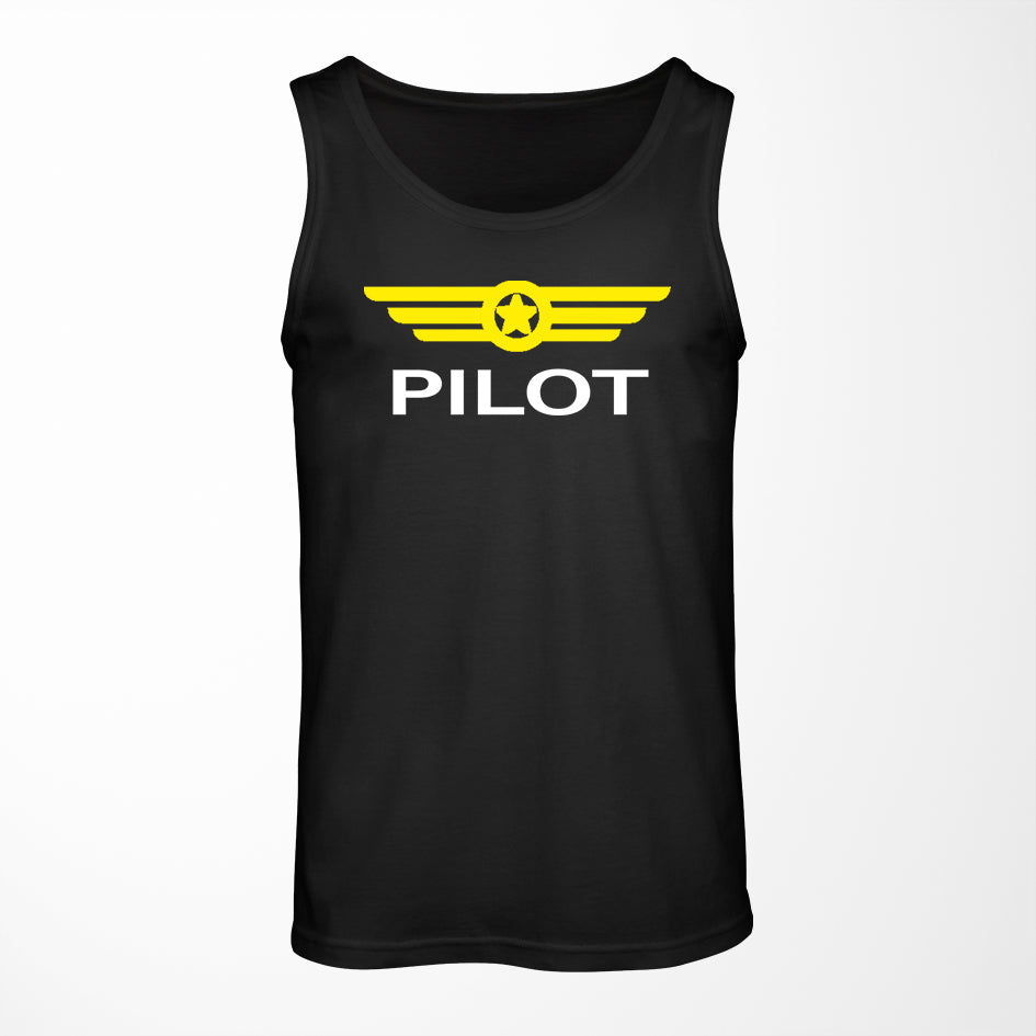 Pilot & Badge Designed Tank Tops