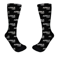 Thumbnail for Airbus A380 & Text Designed Socks