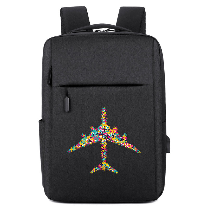 Colourful Airplane Designed Super Travel Bags