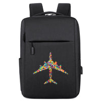 Thumbnail for Colourful Airplane Designed Super Travel Bags