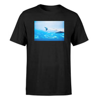 Thumbnail for Outstanding View Through Airplane Wing Designed T-Shirts