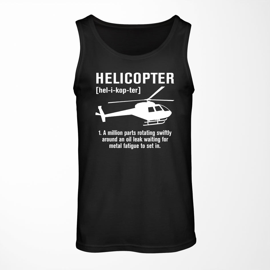 Helicopter [Noun] Designed Tank Tops