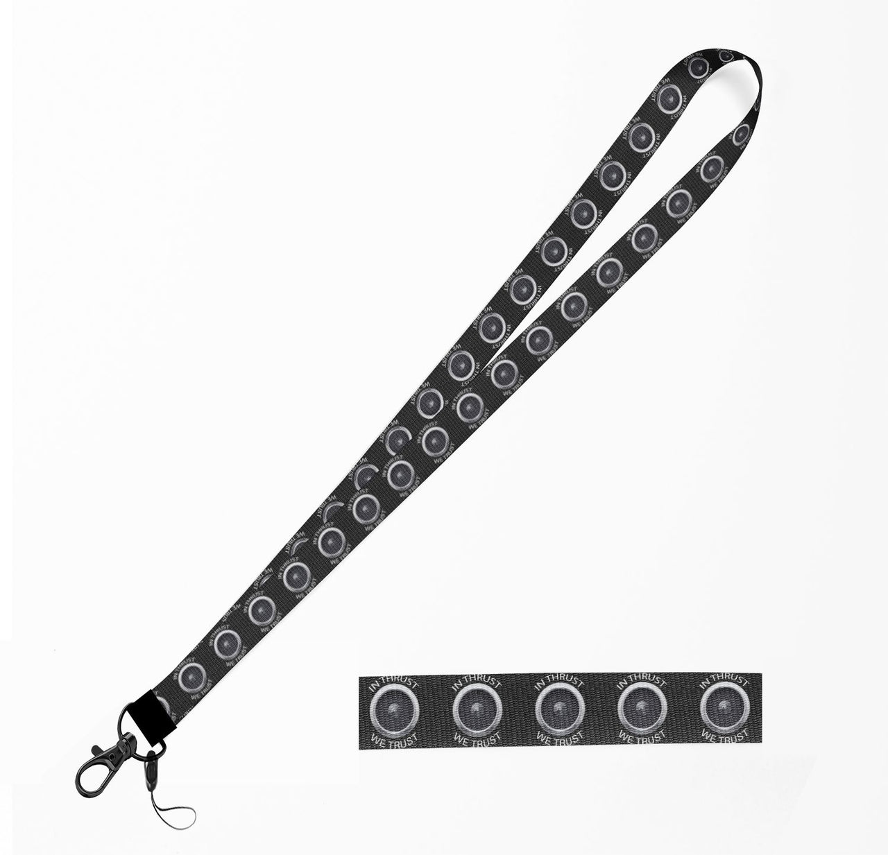 In Thrust We Trust Designed Lanyard & ID Holders