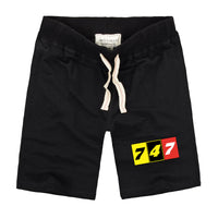 Thumbnail for Flat Colourful 747 Designed Cotton Shorts