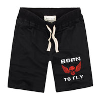 Thumbnail for Born To Fly SKELETON Designed Cotton Shorts