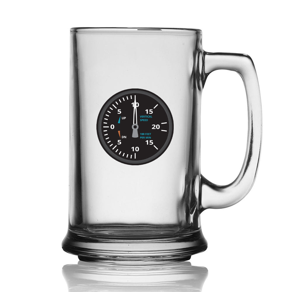Vertical Speed Designed Beer Glass with Holder
