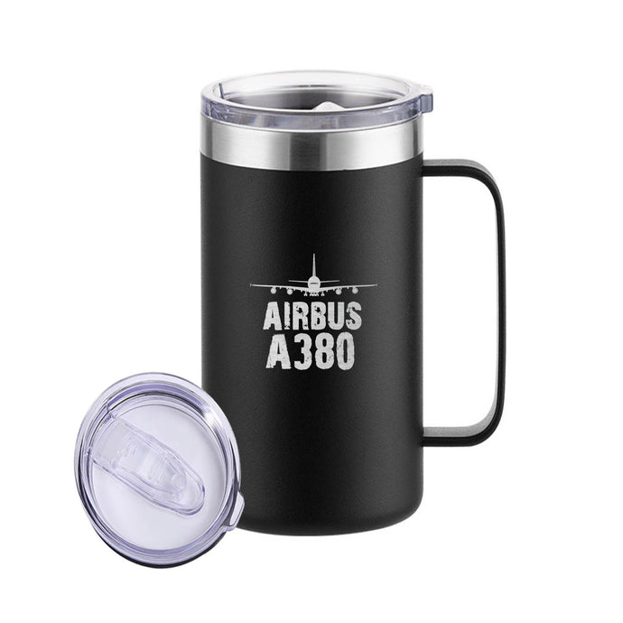Airbus A380 & Plane Designed Stainless Steel Beer Mugs
