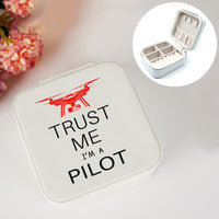 Thumbnail for Trust Me I'm a Pilot (Drone) Designed Leather Jewelry Boxes