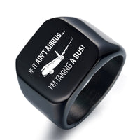 Thumbnail for If It Ain't Airbus I'm Taking A Bus Designed Men Rings