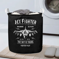 Thumbnail for Jet Fighter - The Sky is Yours Designed Laundry Baskets