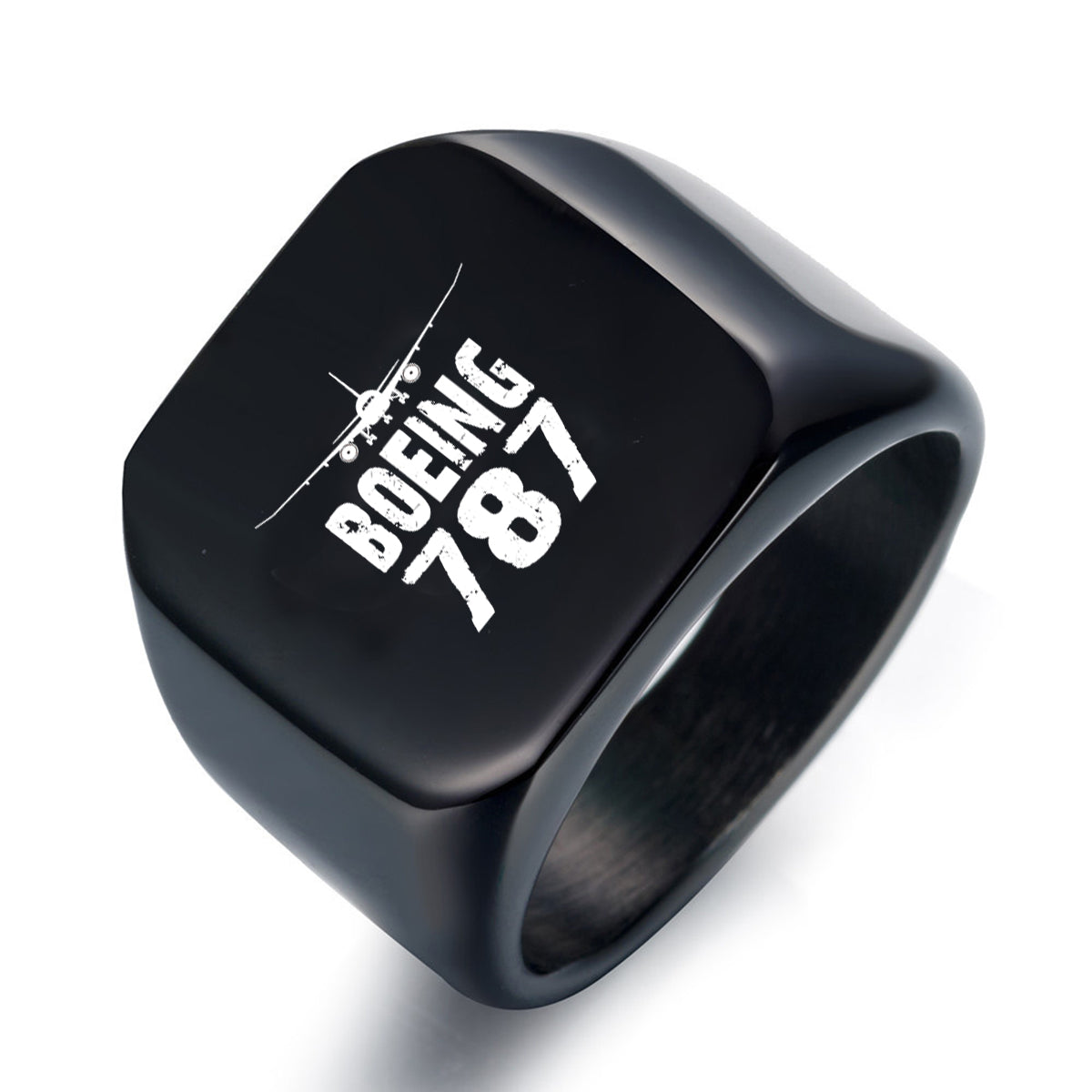 Boeing 787 & Plane Designed Men Rings
