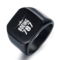 Thumbnail for Boeing 787 & Plane Designed Men Rings