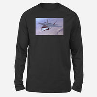 Thumbnail for Fighter Jet 35 Captured in the Air Designed Long-Sleeve T-Shirts