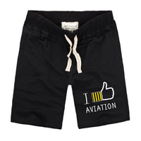 Thumbnail for I Like Aviation Designed Cotton Shorts