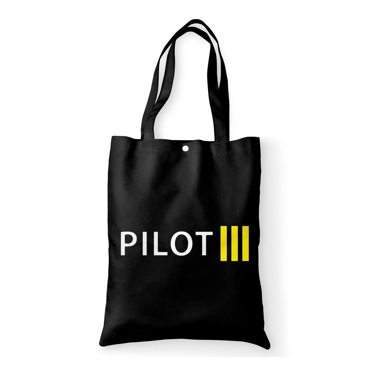 Pilot & Stripes (3 Lines) Designed Tote Bags