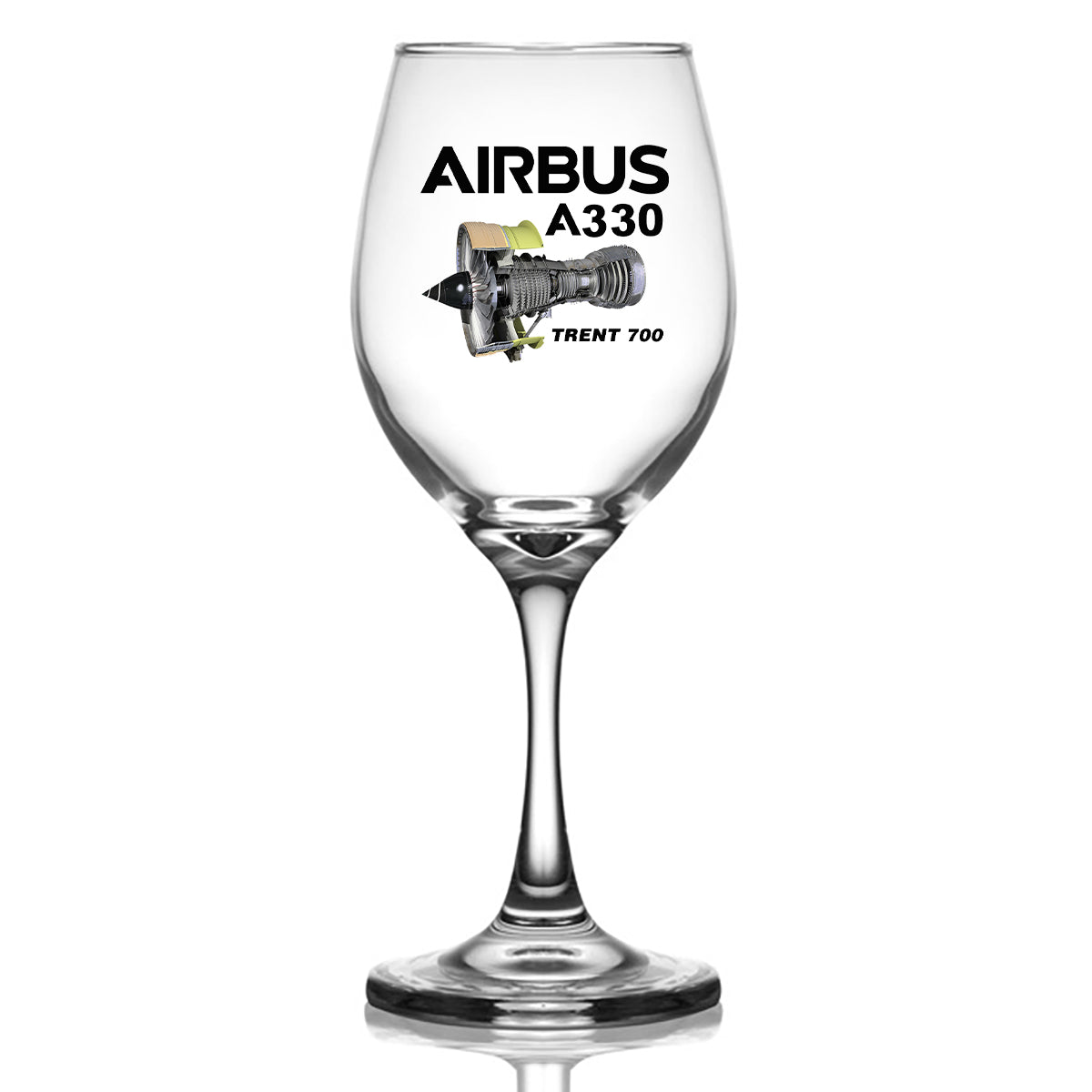 Airbus A330 & Trent 700 Engine Designed Wine Glasses