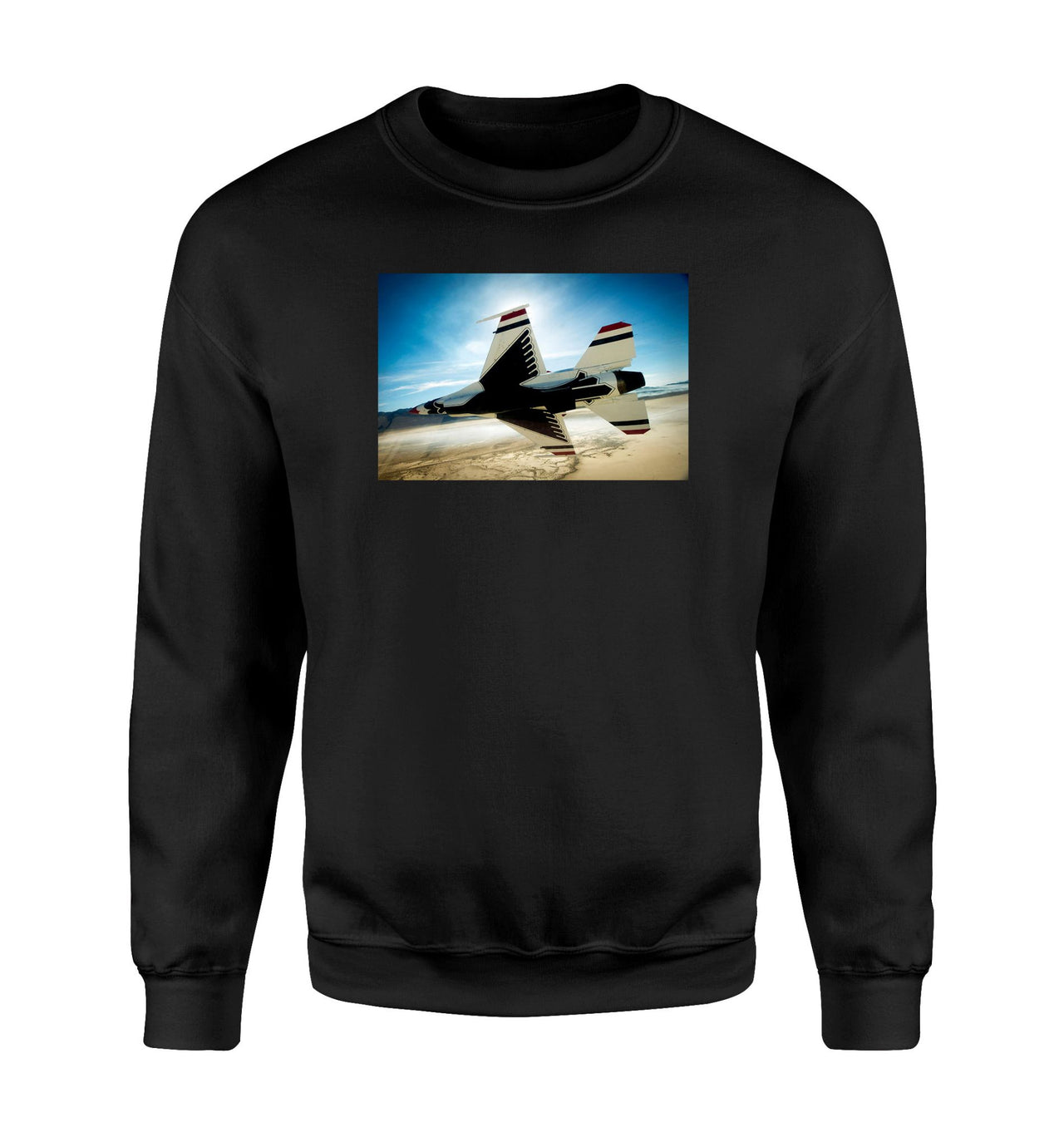 Turning Right Fighting Falcon F16 Designed Sweatshirts