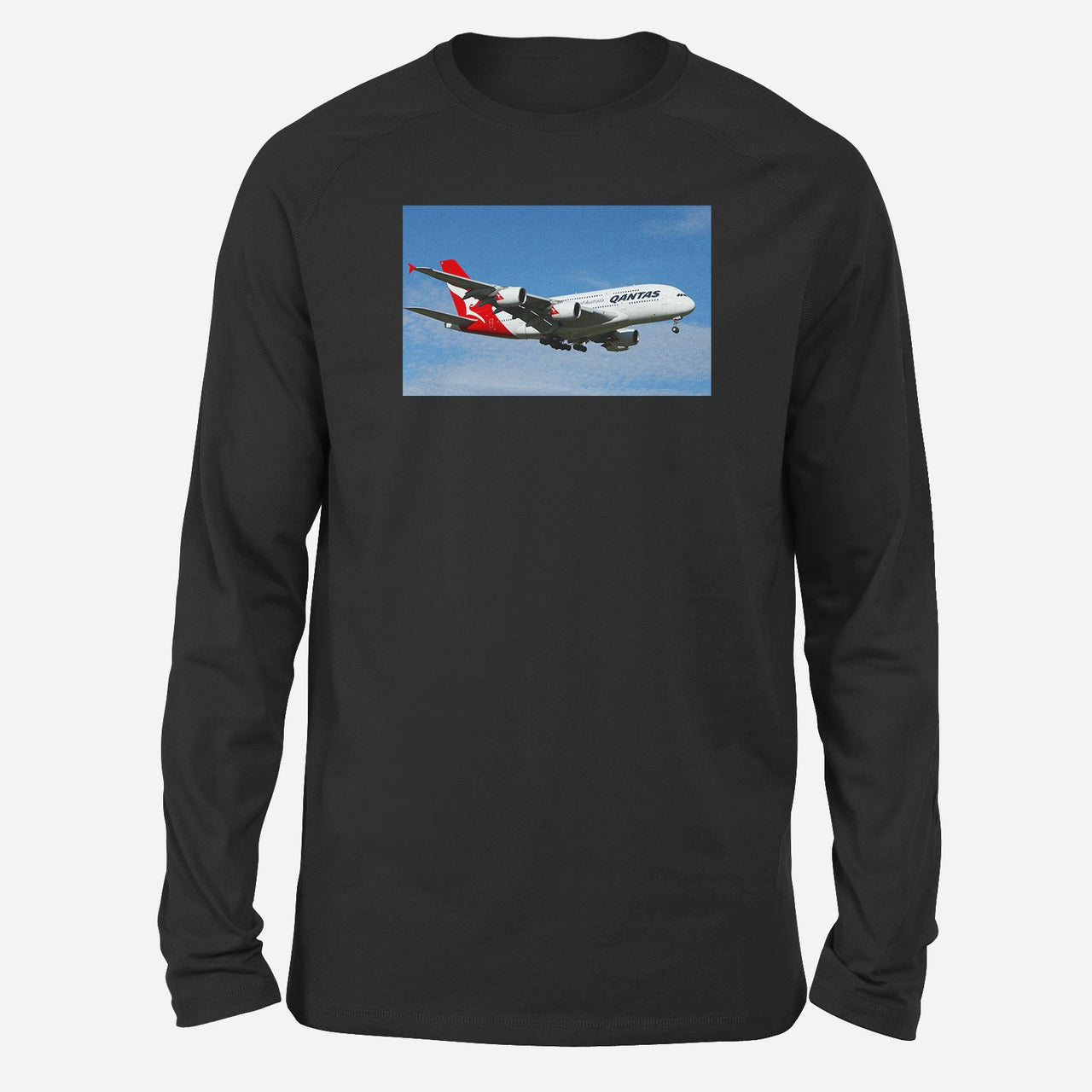 Landing Qantas A380 Designed Long-Sleeve T-Shirts